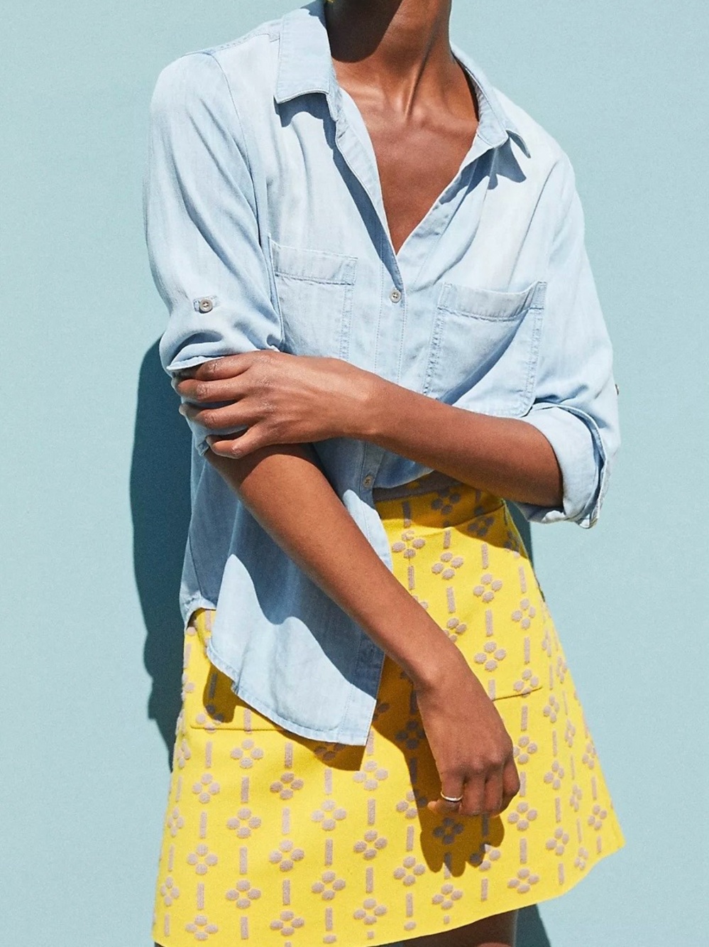Maeve Anthropologie Quant Retro Mini Skirt